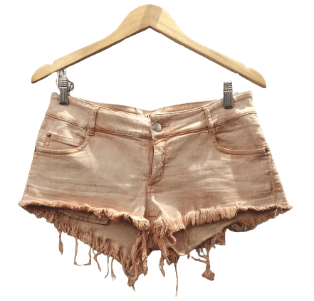 MELVILLE - Pink Cut Off Booty Shorts