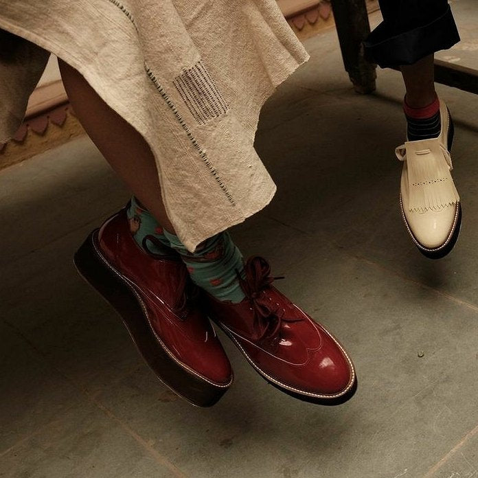 CHAL Shoes Red Oxfords