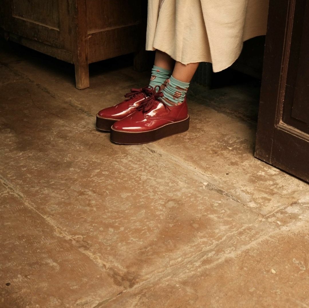 CHAL Shoes Red Oxfords