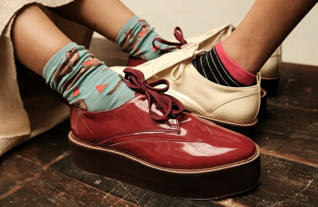 CHAL Shoes Red Oxfords