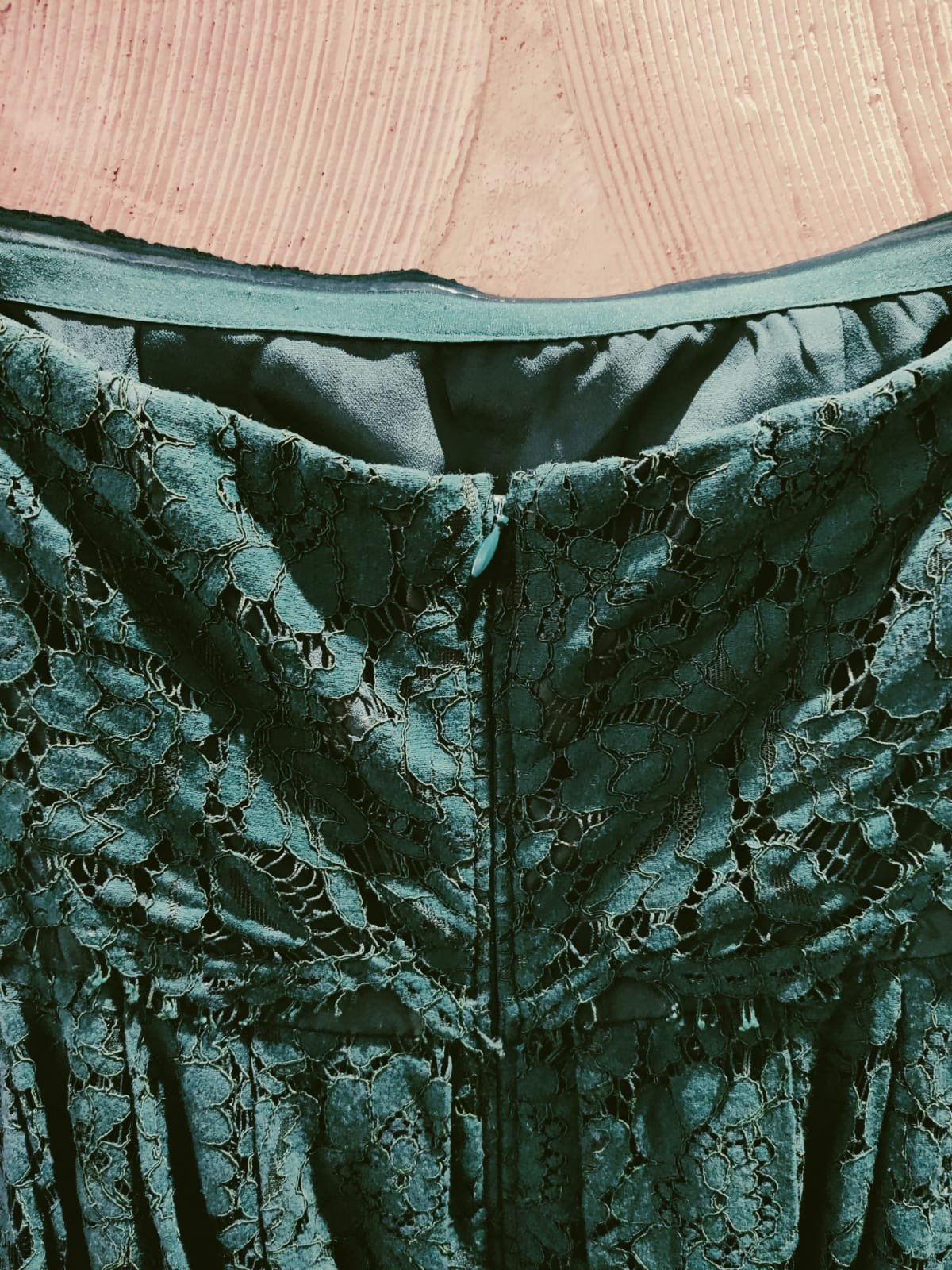 ASOS Teal Lace Vintage Style Lace Midi Dress