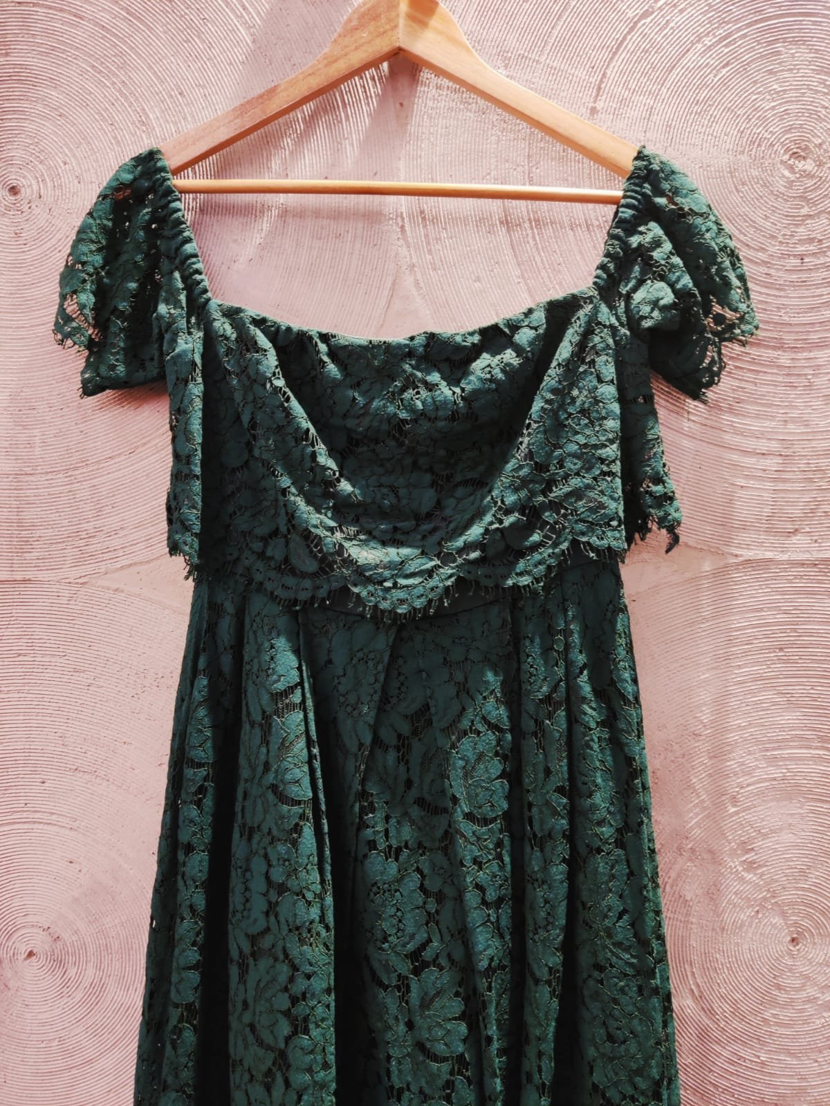 ASOS Teal Lace Vintage Style Lace Midi Dress