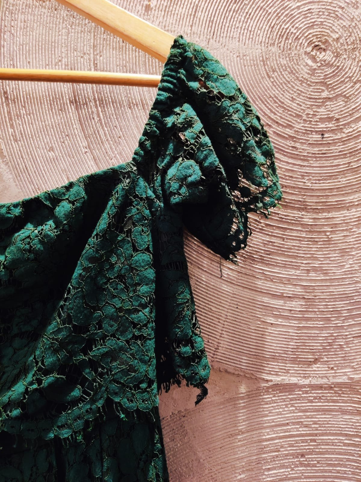 ASOS Teal Lace Vintage Style Lace Midi Dress