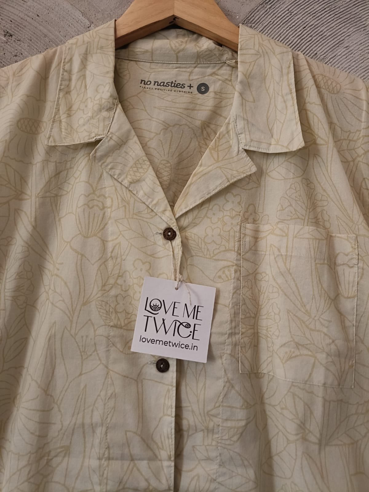 NO NASTIES- Botanica Easy White Cotton Summer Shirt