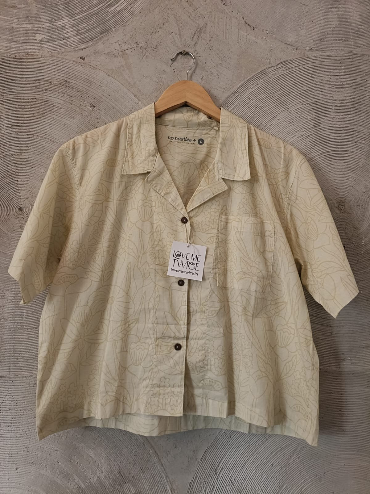 NO NASTIES- Botanica Easy White Cotton Summer Shirt