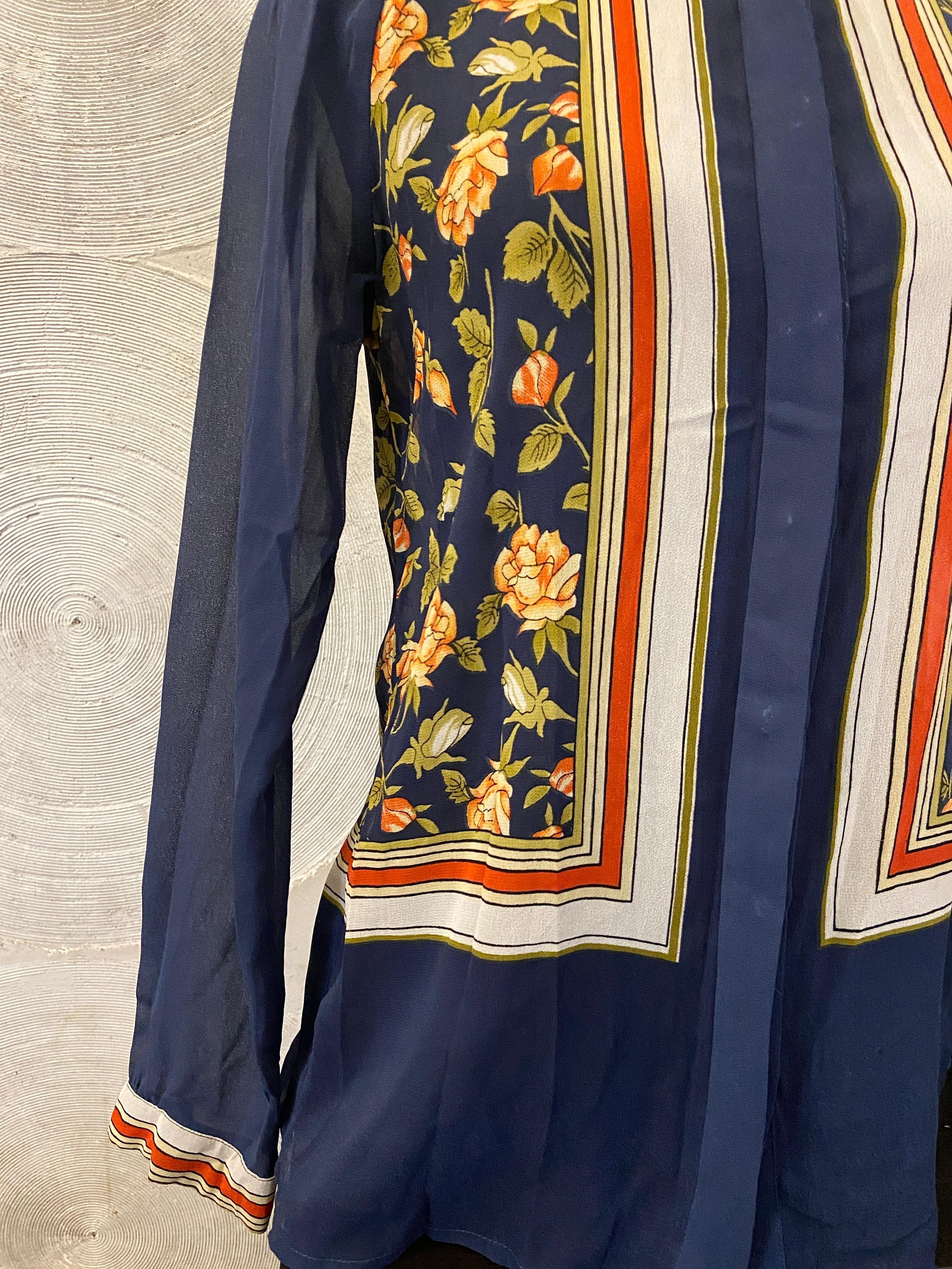 WILLS SPORT - Blue Floral Printed Shirt