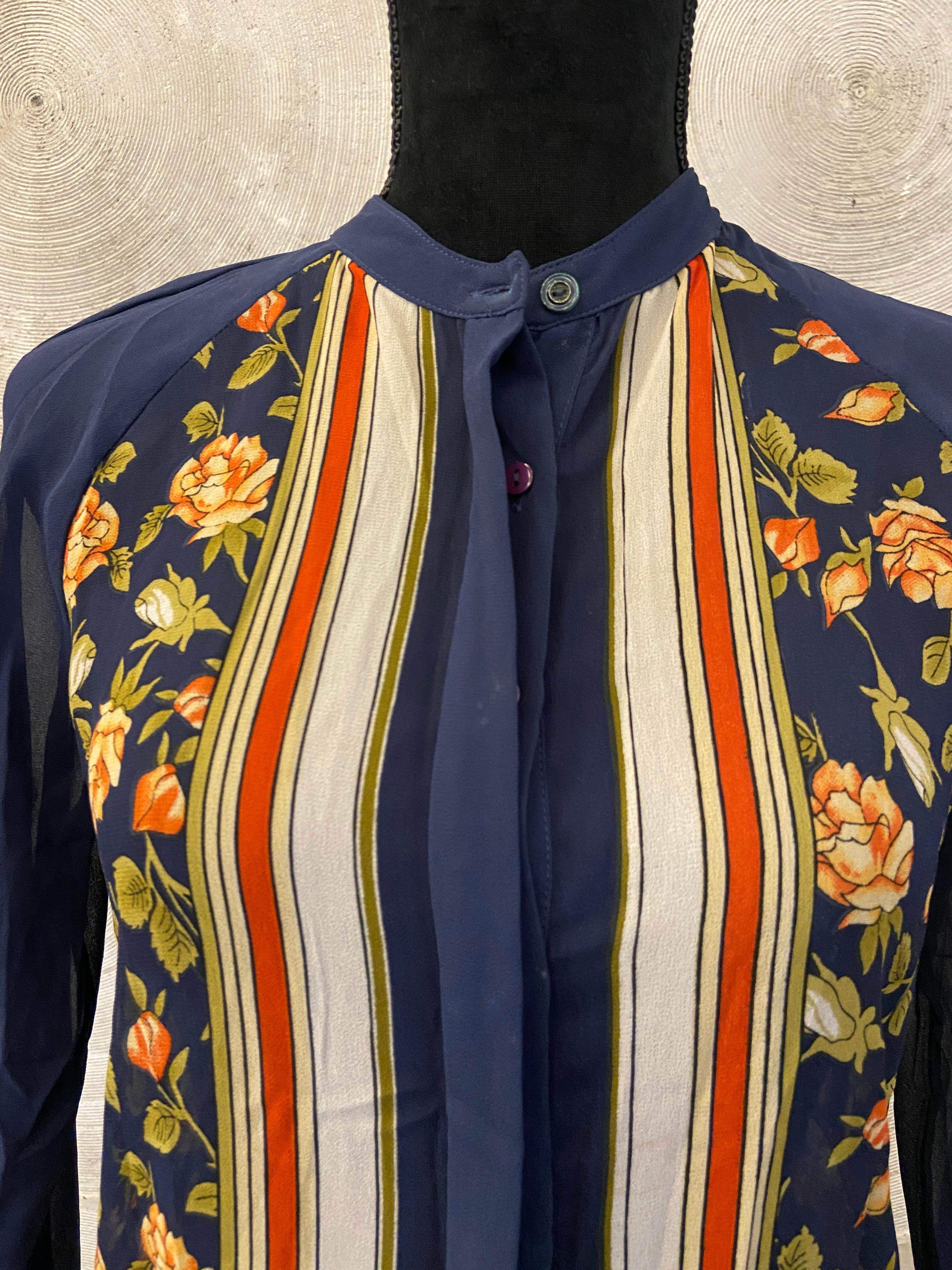 WILLS SPORT - Blue Floral Printed Shirt