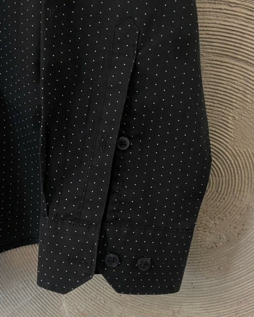 H&M Black Dotted Full Sleeves Shirt