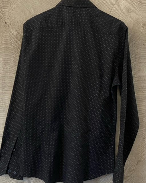 H&M Black Dotted Full Sleeves Shirt