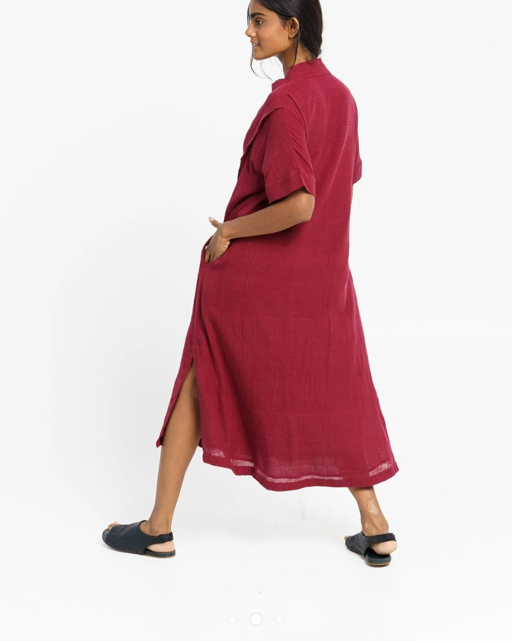 WORLD OF CROW - Structured Tunic in Wine
