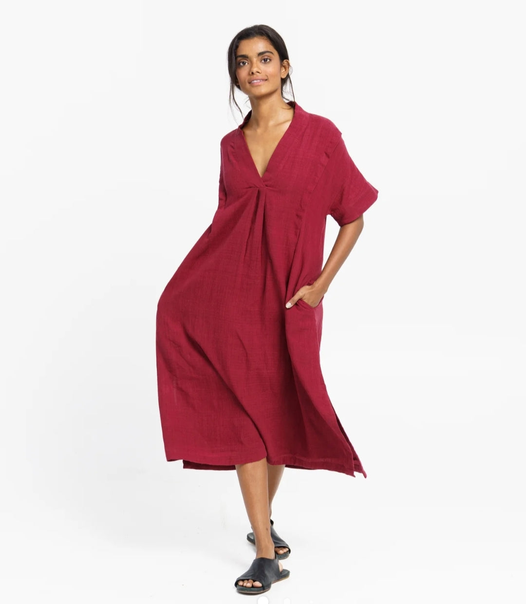 WORLD OF CROW - Structured Tunic in Wine