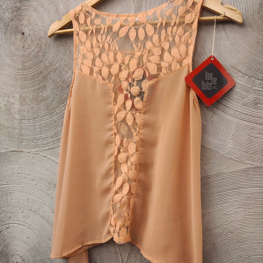 LUSH - Peach Sleeveless Top