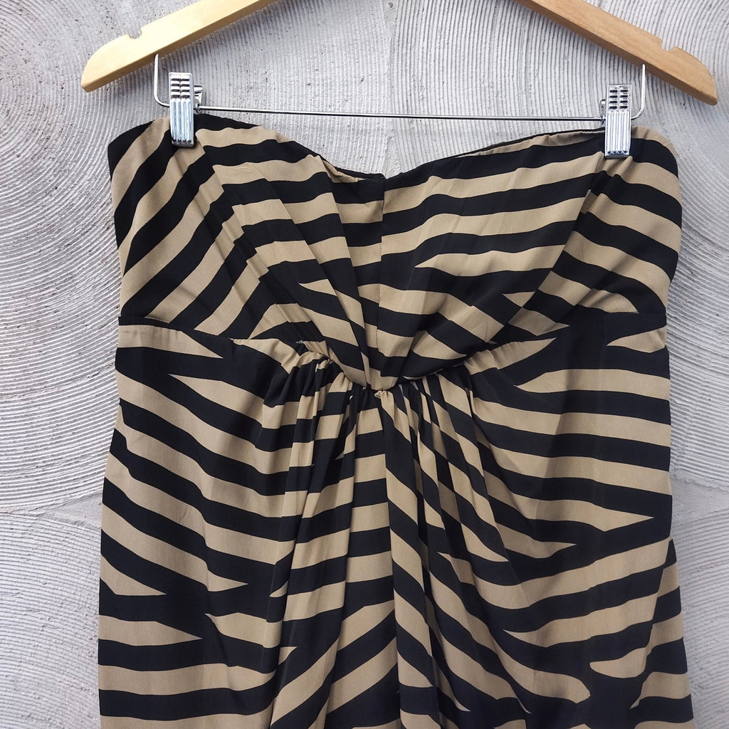 AKIRA CHICAGO - black &amp; beige tube dress