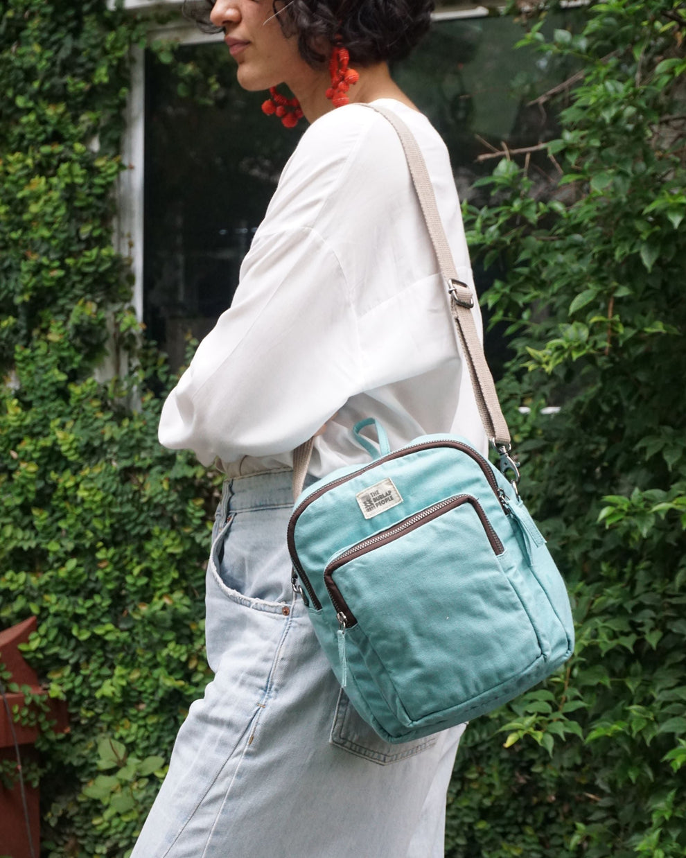 The Burlap People - All Day Everyday Bag in Sky Blue