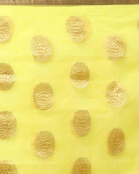 SWADESH - Yellow Chanderi Sari