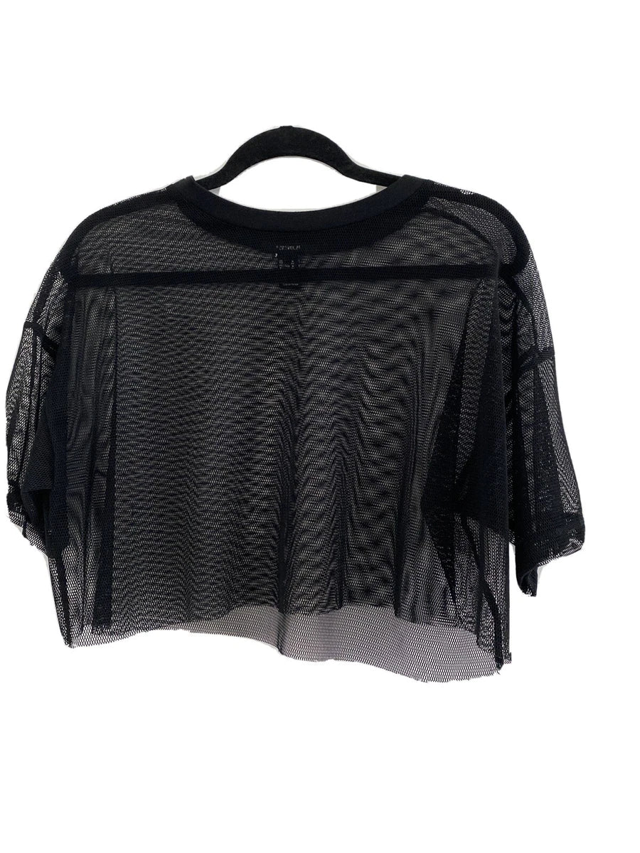 FOREVER21 - Black Mesh Blouse
