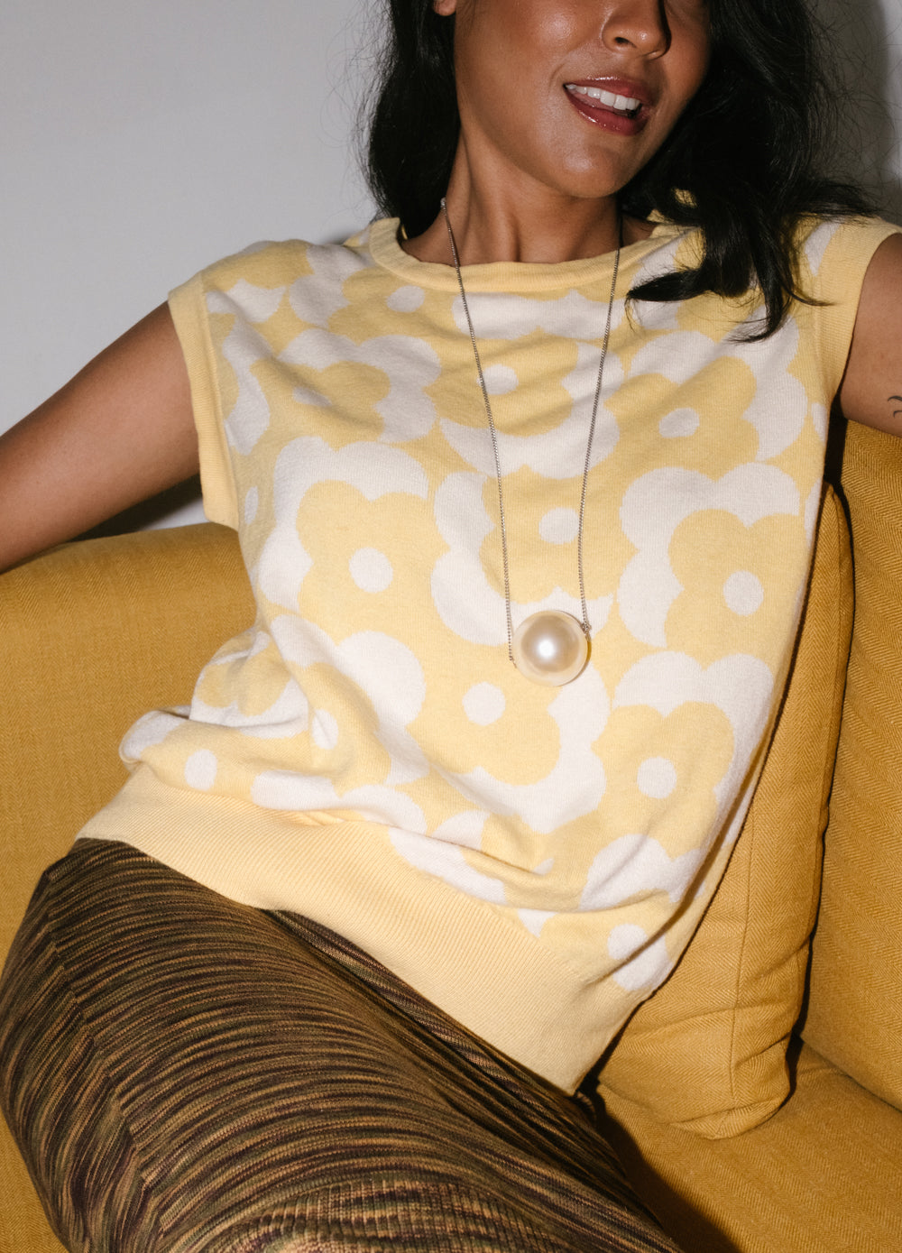 NO NASTIES - Buttecup Floral Muscle Tee