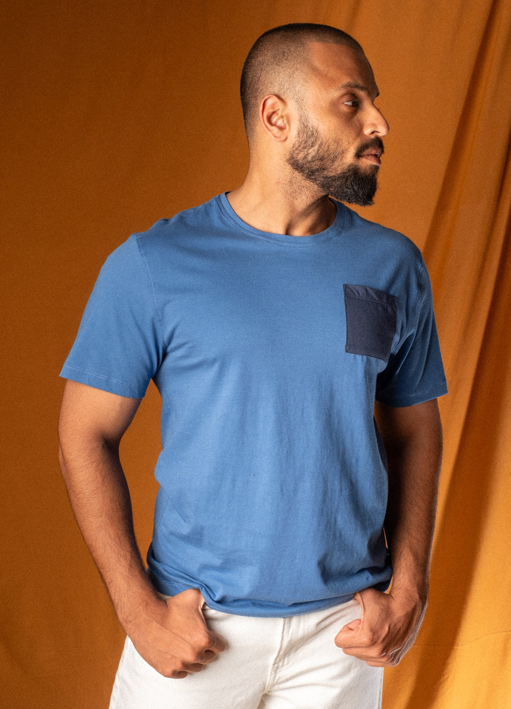 NO NASTIES - Cobalt Pocket Tee