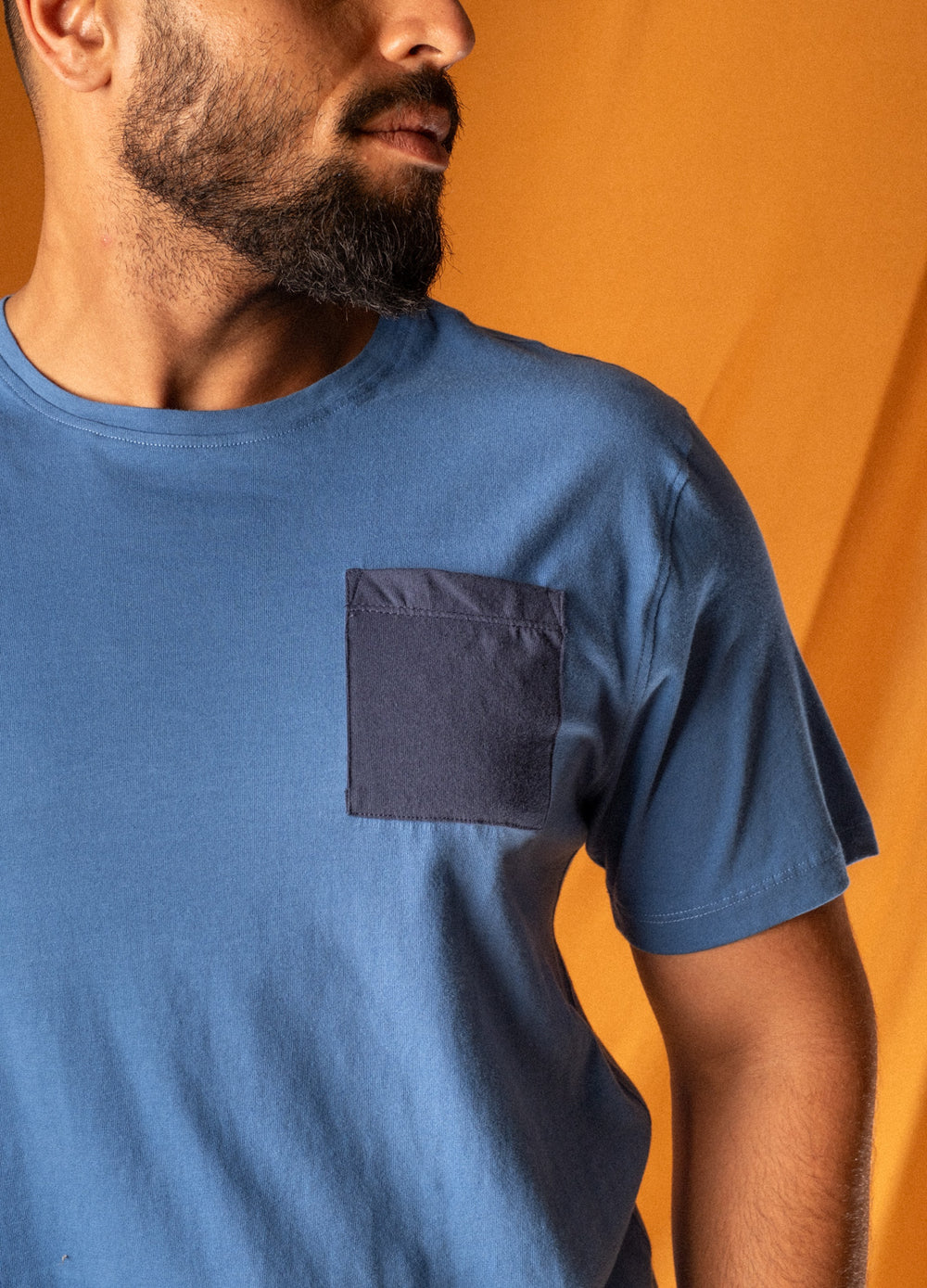 NO NASTIES - Cobalt Pocket Tee
