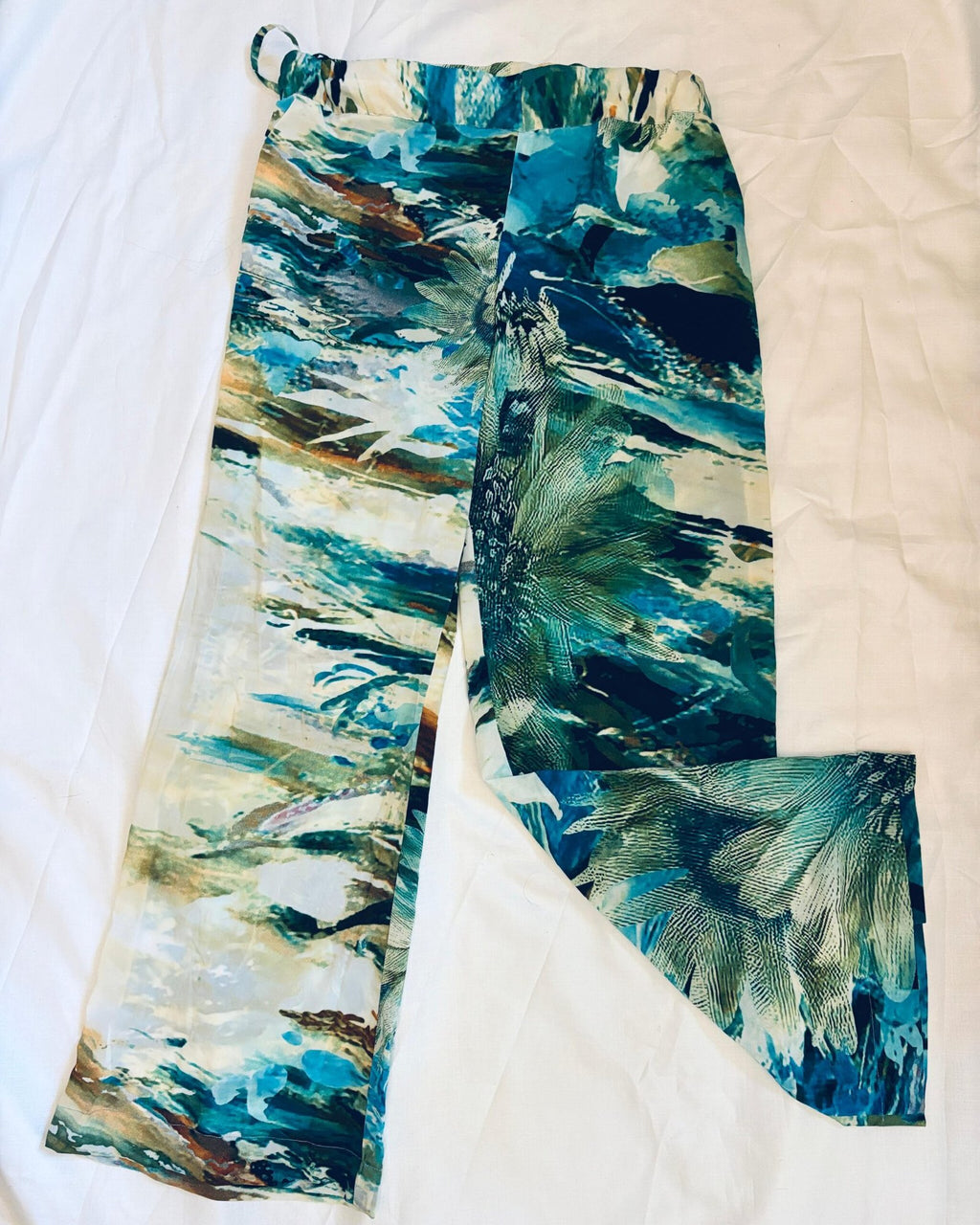 Blue Ocean Waves Soft Payjama Pants