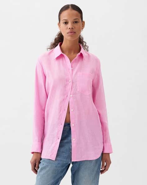 GAP - Pink Boyfriend Fit Shirt
