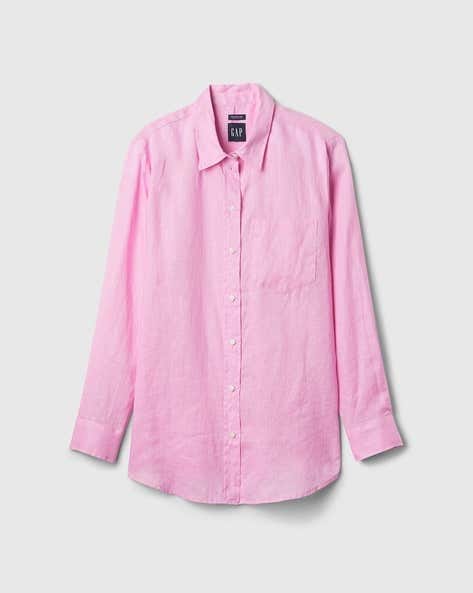 GAP - Pink Boyfriend Fit Shirt