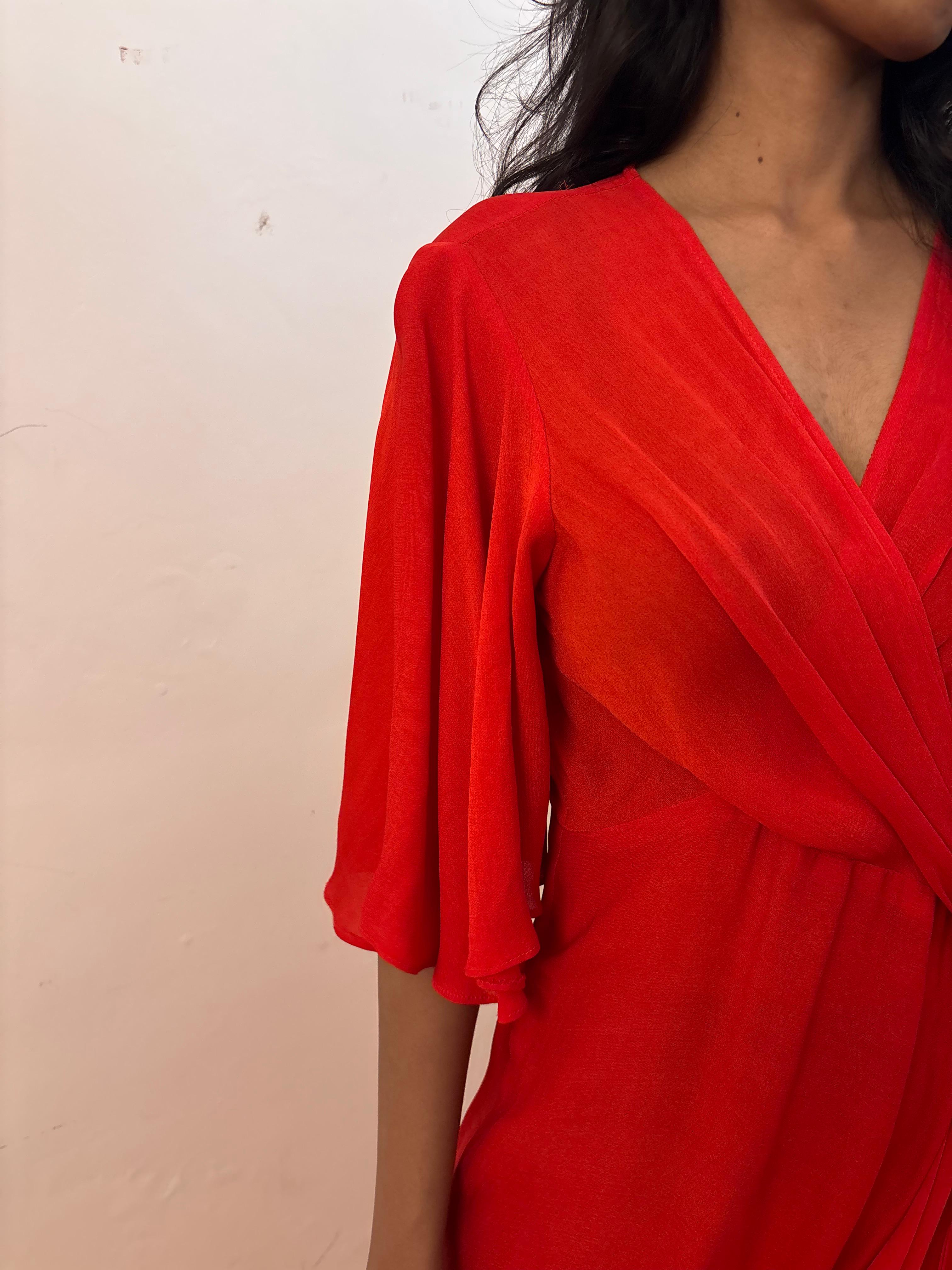 5/9 - Red Drape Dress