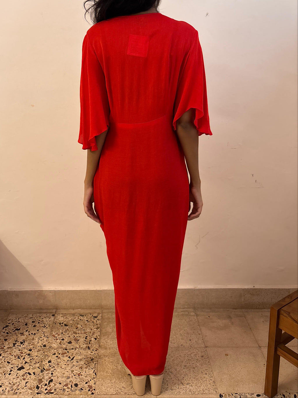 5/9 - Red Drape Dress