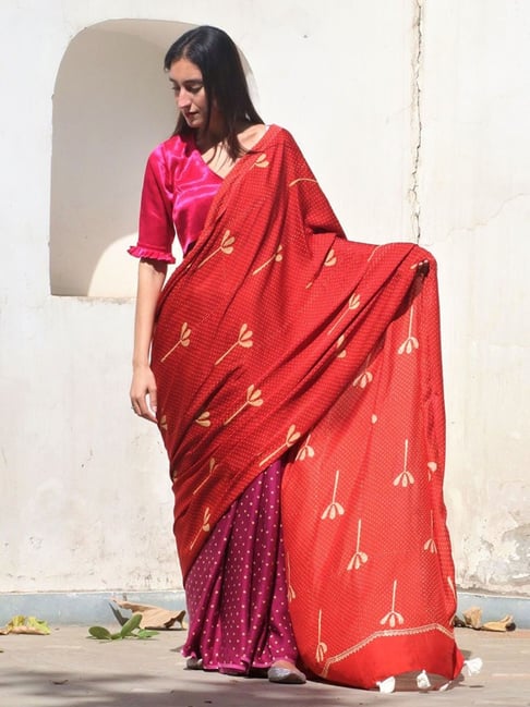 CHIDIYAA - Red and Purple Jannah Sari