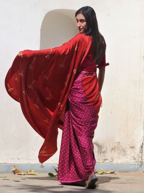 CHIDIYAA - Red and Purple Jannah Sari