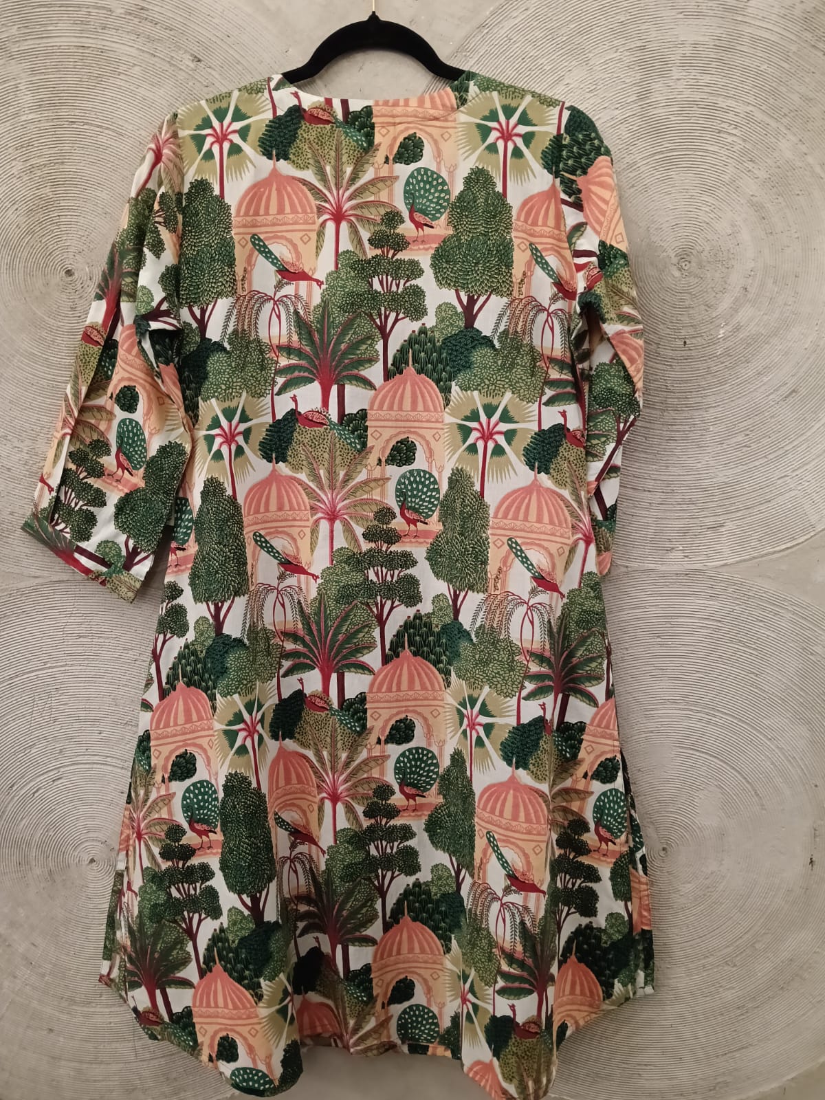 CRAFIQA -  Peacock Print Materinity Kurti & Pant Set