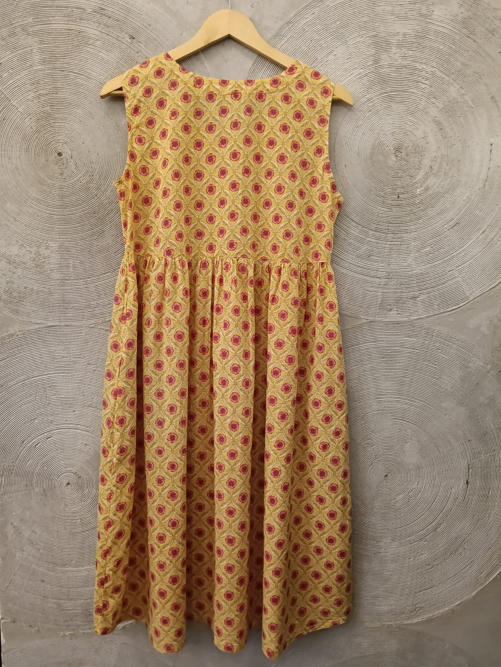 CRAFIQA -Yellow Basant Maternity Nursing Dress with Overlay