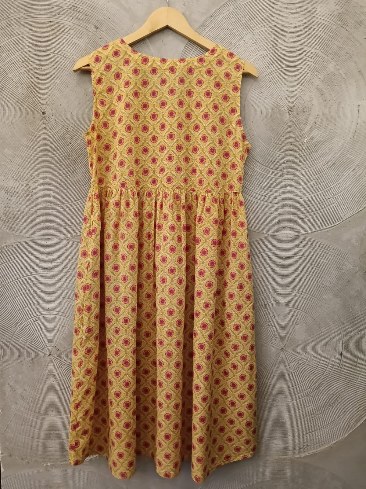 CRAFIQA -Yellow Basant Maternity Nursing Dress with Overlay
