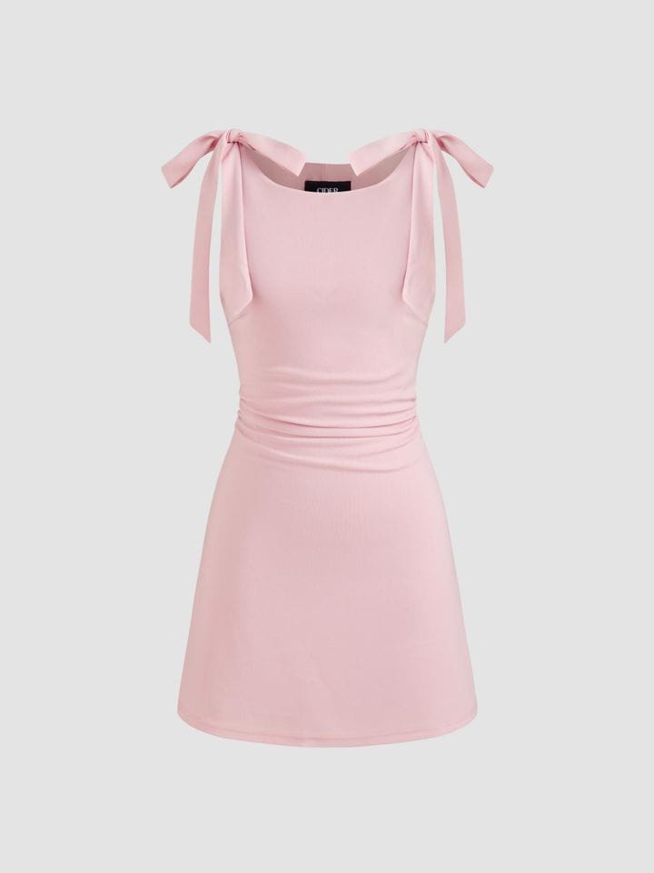 CIDER - Satin Pink Dress