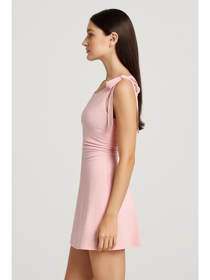 CIDER - Satin Pink Dress