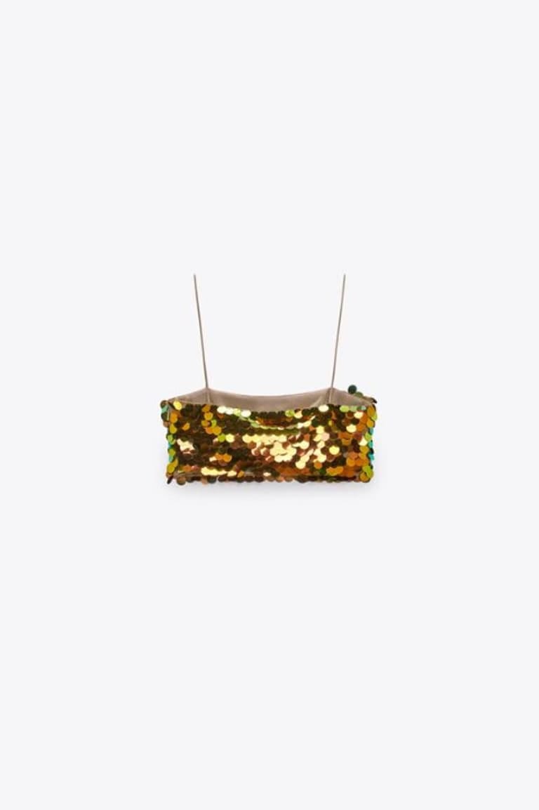 ZARA - Multichrome Sequin Top
