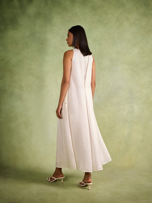 SAMOH - White Maxi Dress