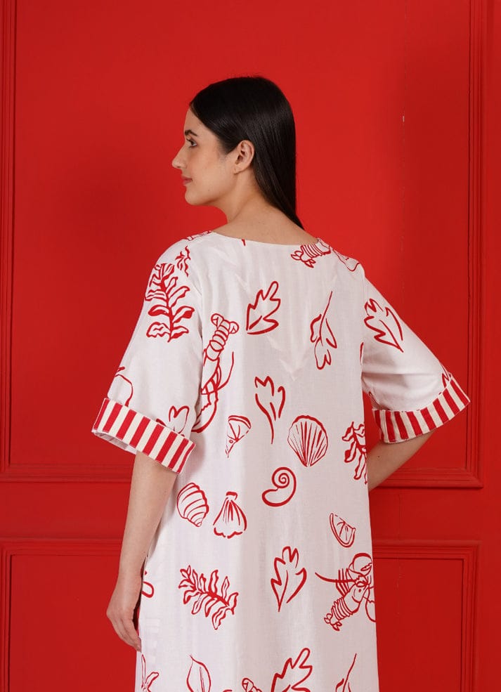 VIVA LA VIDA - Red and White Co-ord Set