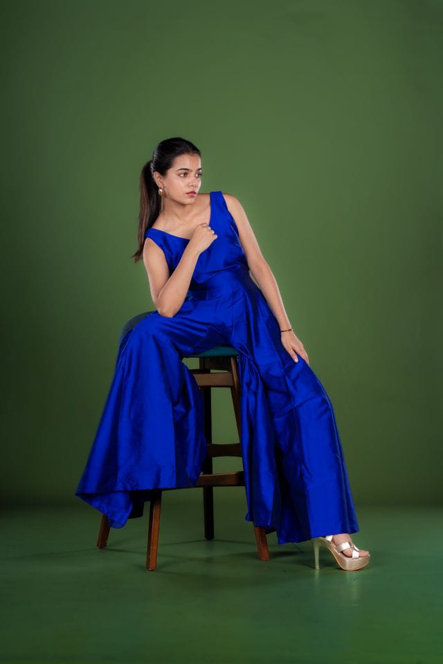 SOULESILK - Nora Royal Blue Jumpsuit