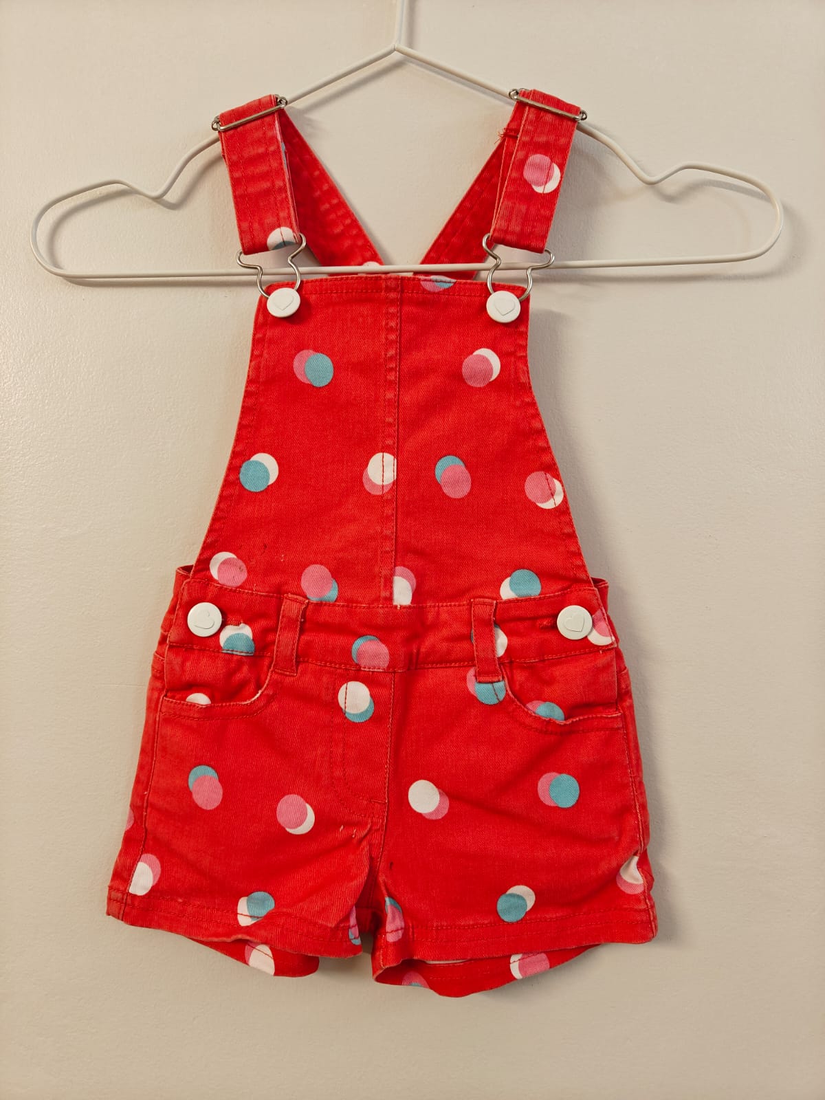 Red Polka Dot Overalls