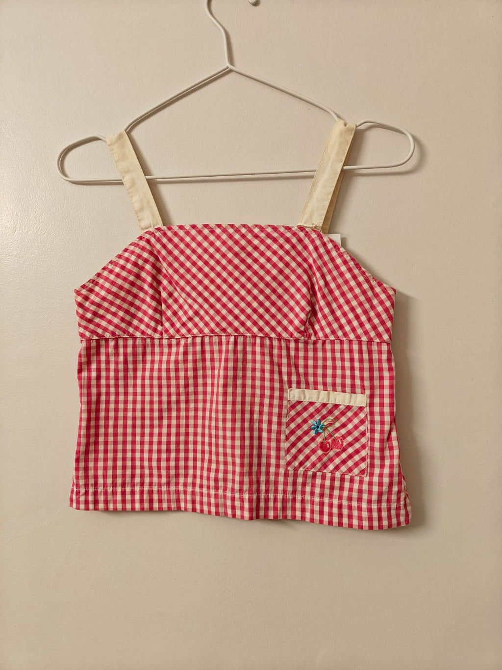 Pink Gingham Top