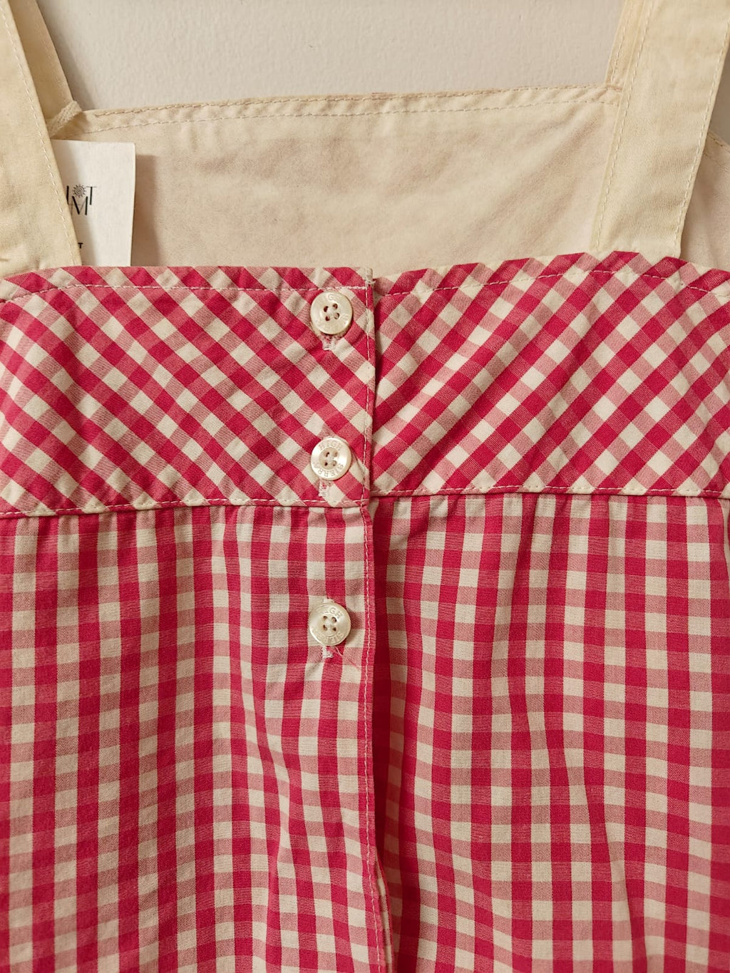 Pink Gingham Top