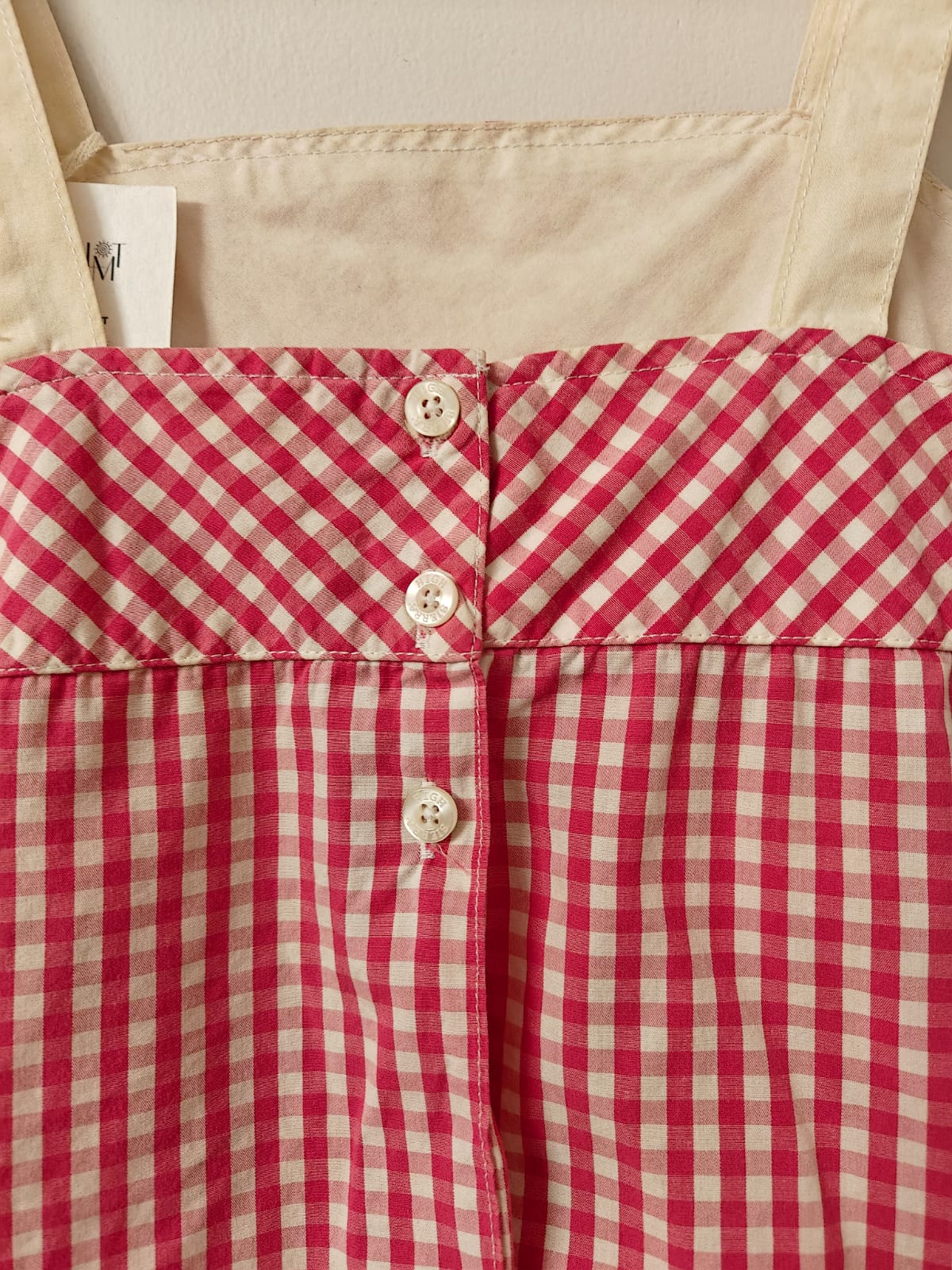 Pink Gingham Top