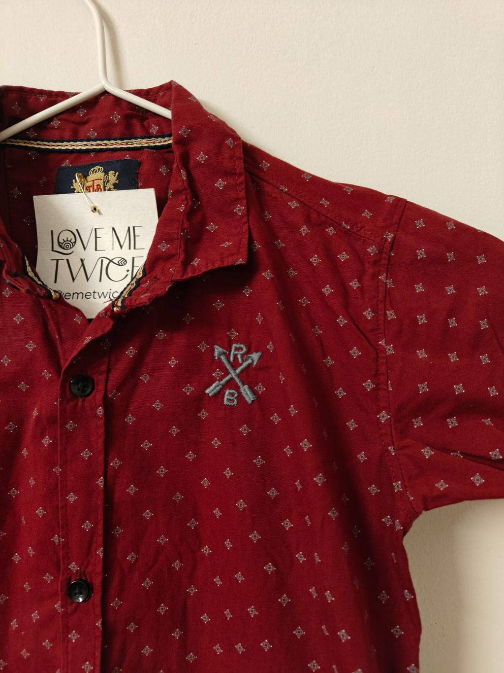 Maroon Printed Shirt