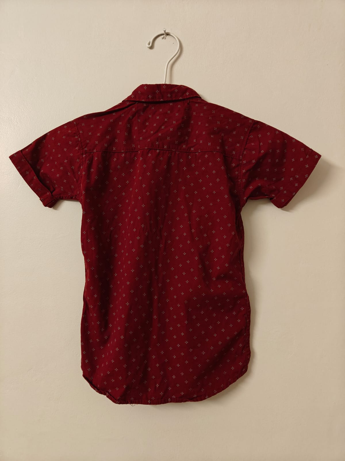 Maroon Printed Shirt