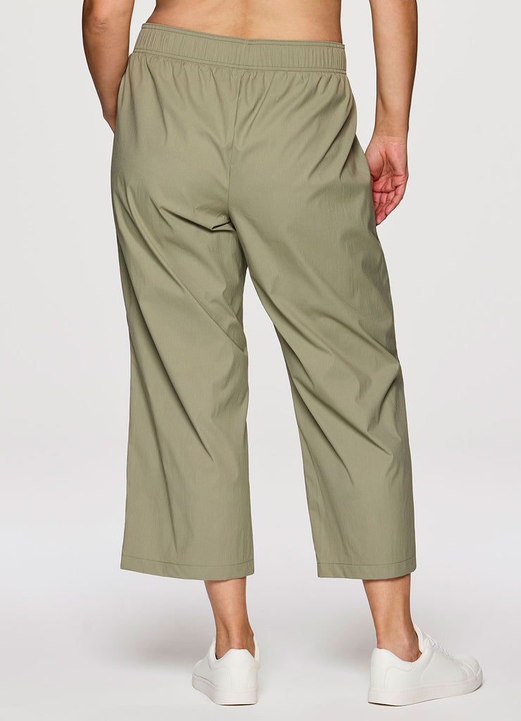 Sage Drawstring Cropped Pants