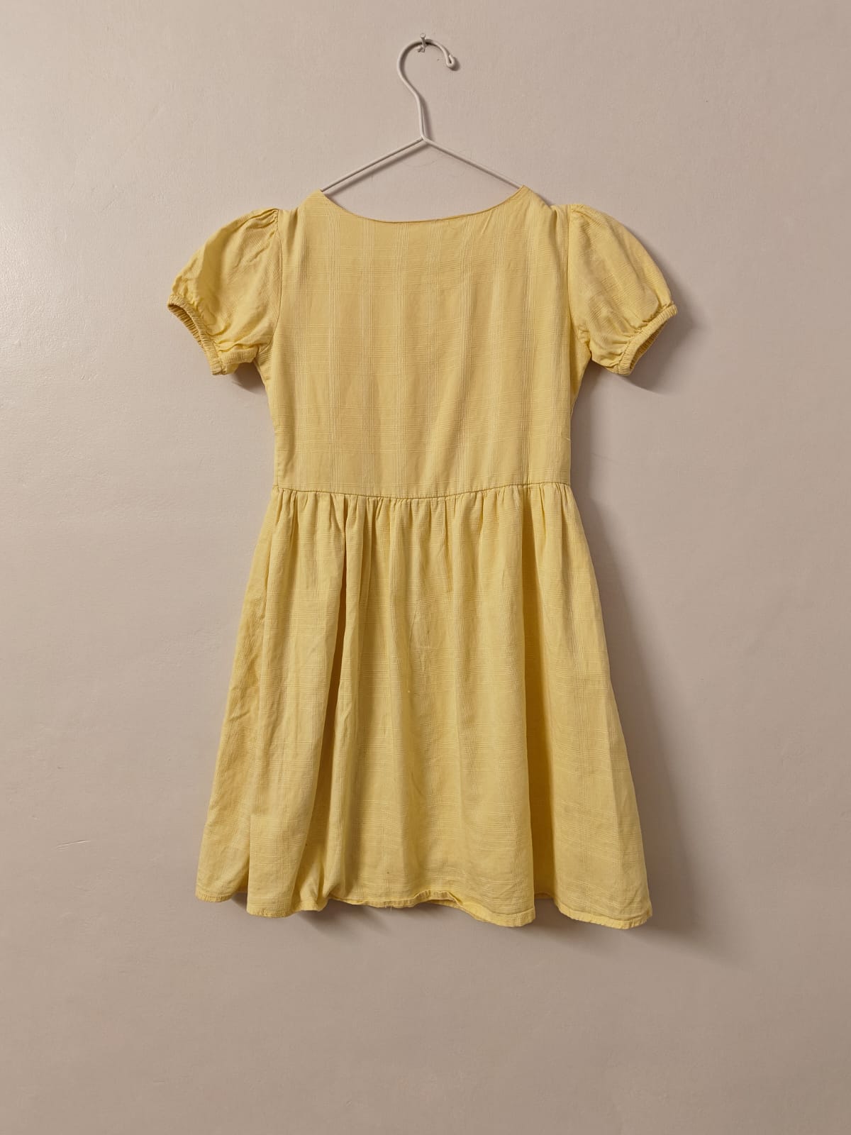 Yellow Fit-and-Flare Dress