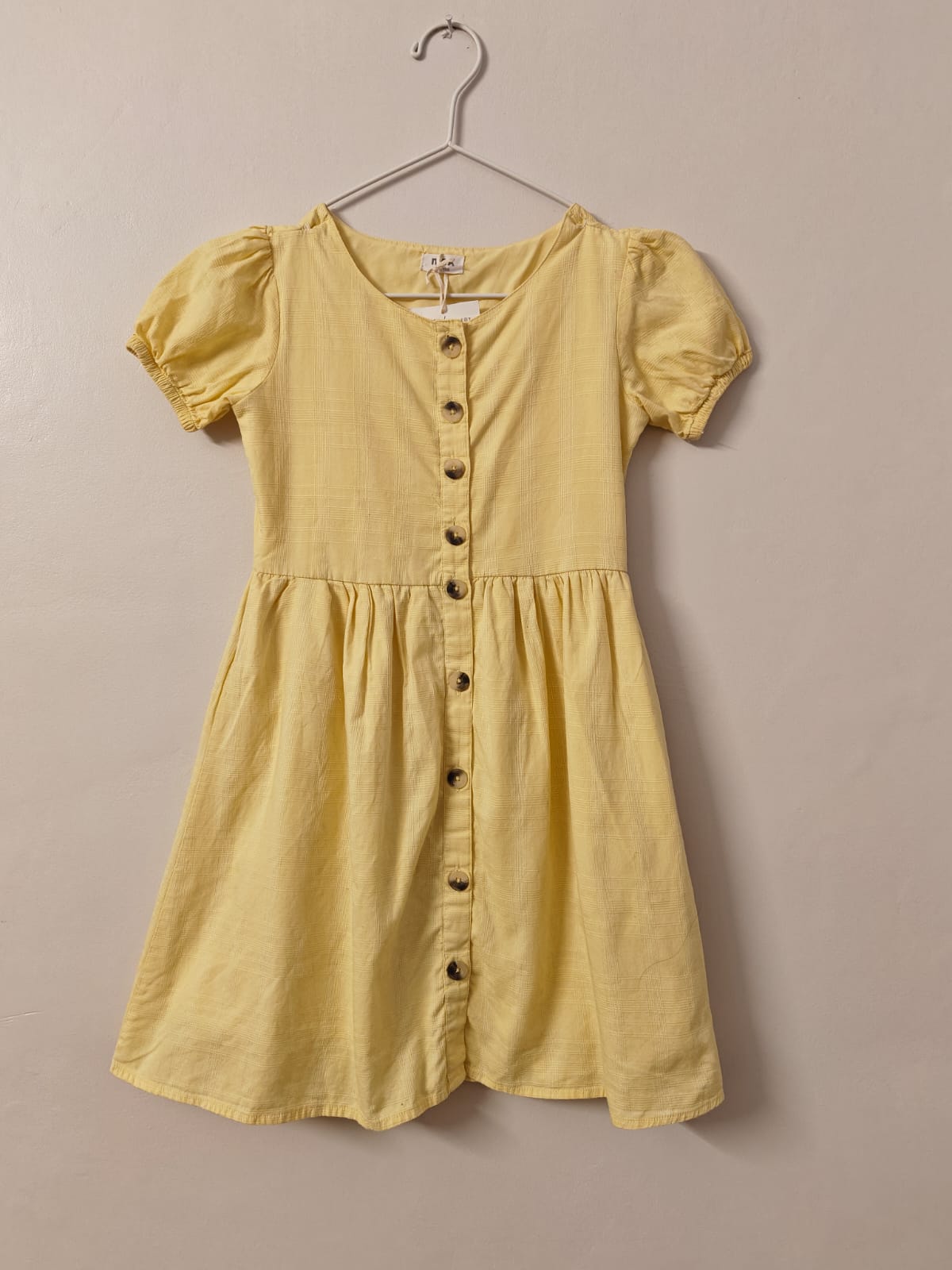 Yellow Fit-and-Flare Dress