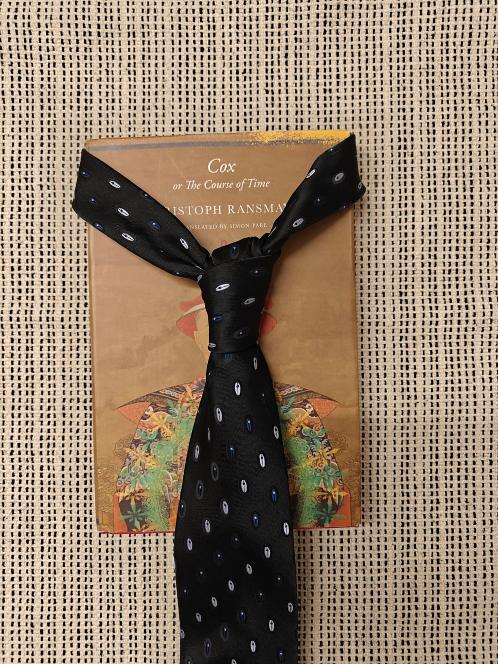 PARK AVENUE - Black Patterned Silk Tie