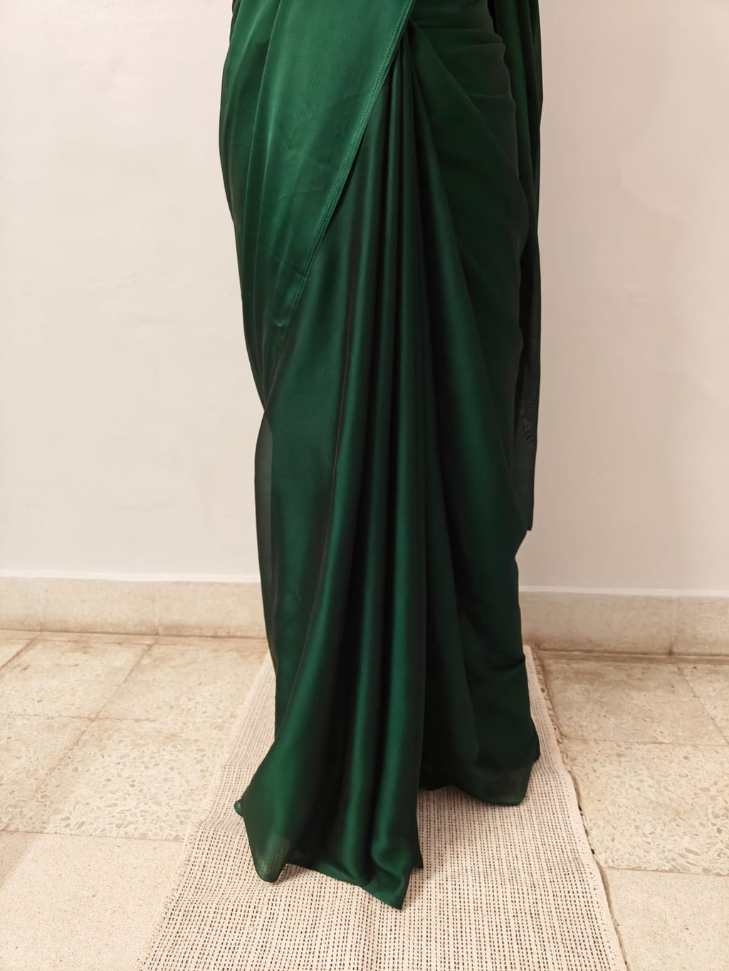 Deep Green Georgette Saree
